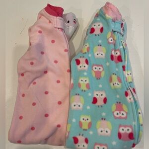 EUC fleece footie pajamas for 18 m/o